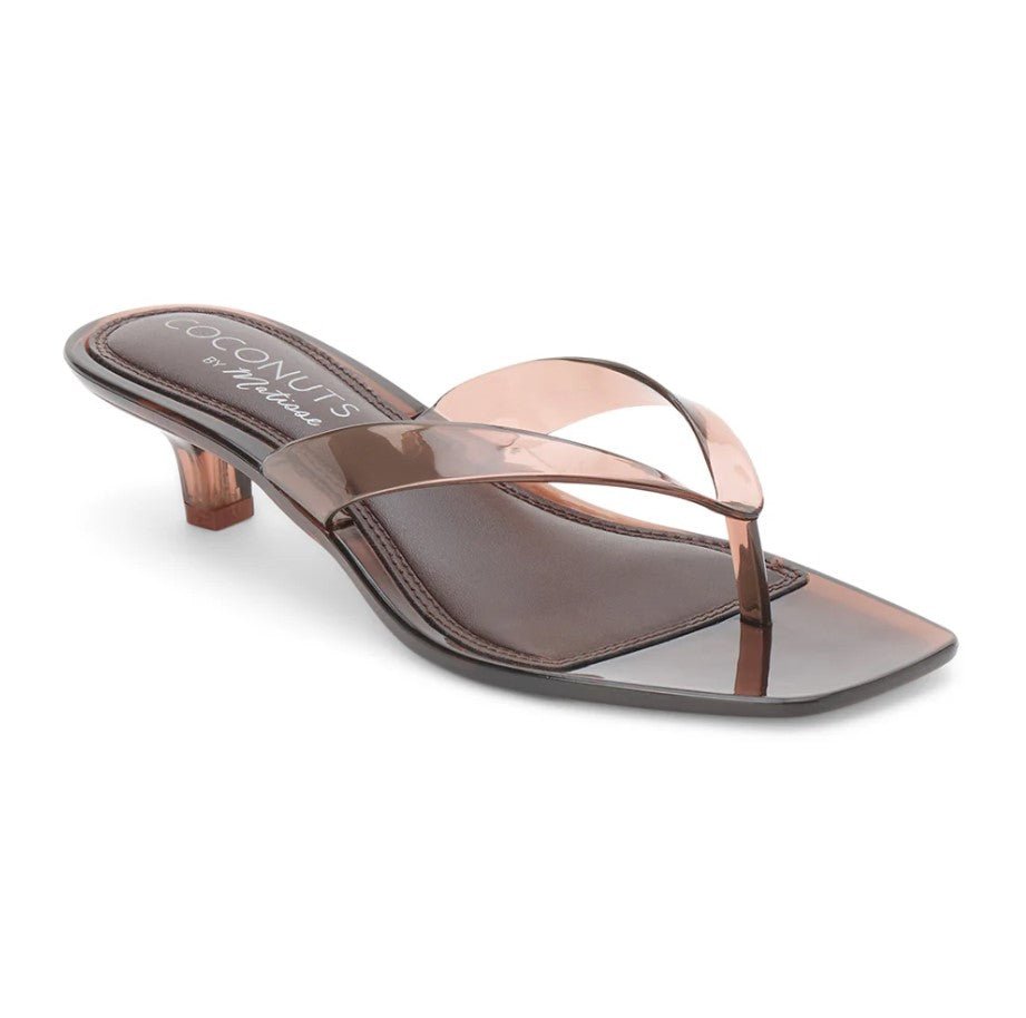Margo Kitten Heel Flip Flop - Brown - Jaffi's