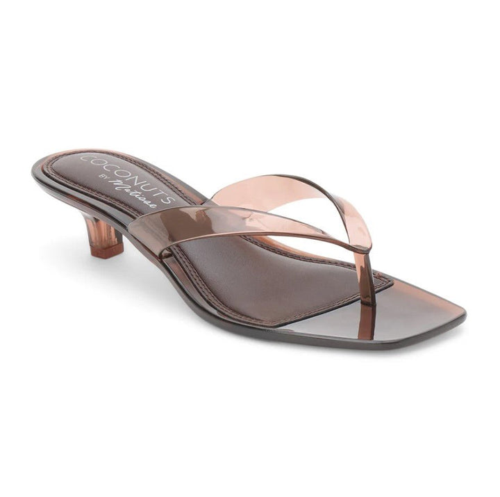 Margo Kitten Heel Flip Flop - Brown - Jaffi's