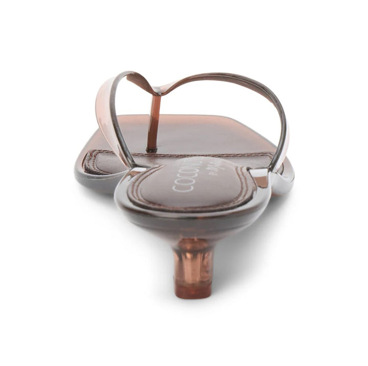 Margo Kitten Heel Flip Flop - Brown