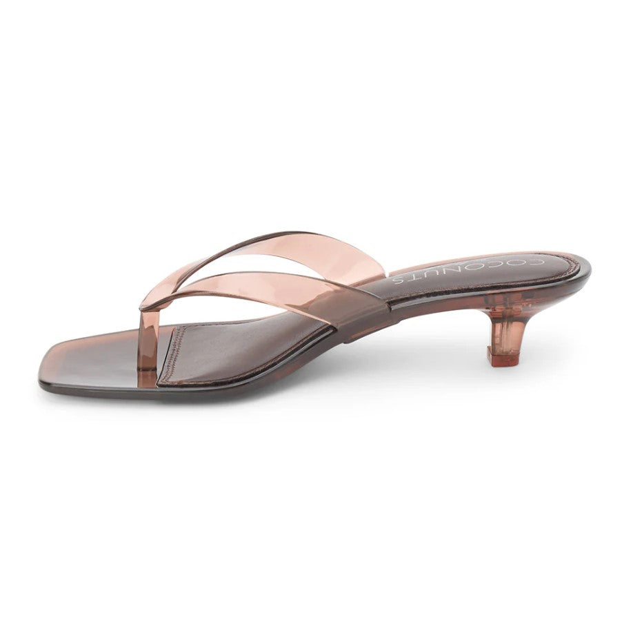 Margo Kitten Heel Flip Flop - Brown