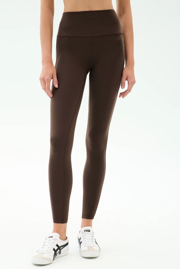 Margot High Waist Rigor Legging - Dark Chocolate/Black - Jaffi's