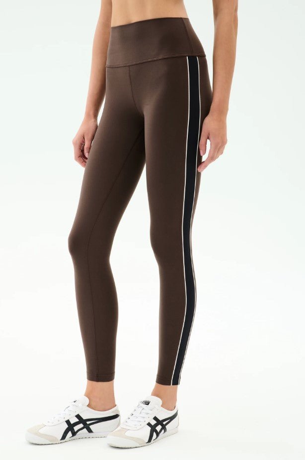 Margot High Waist Rigor Legging - Dark Chocolate/Black - Jaffi's