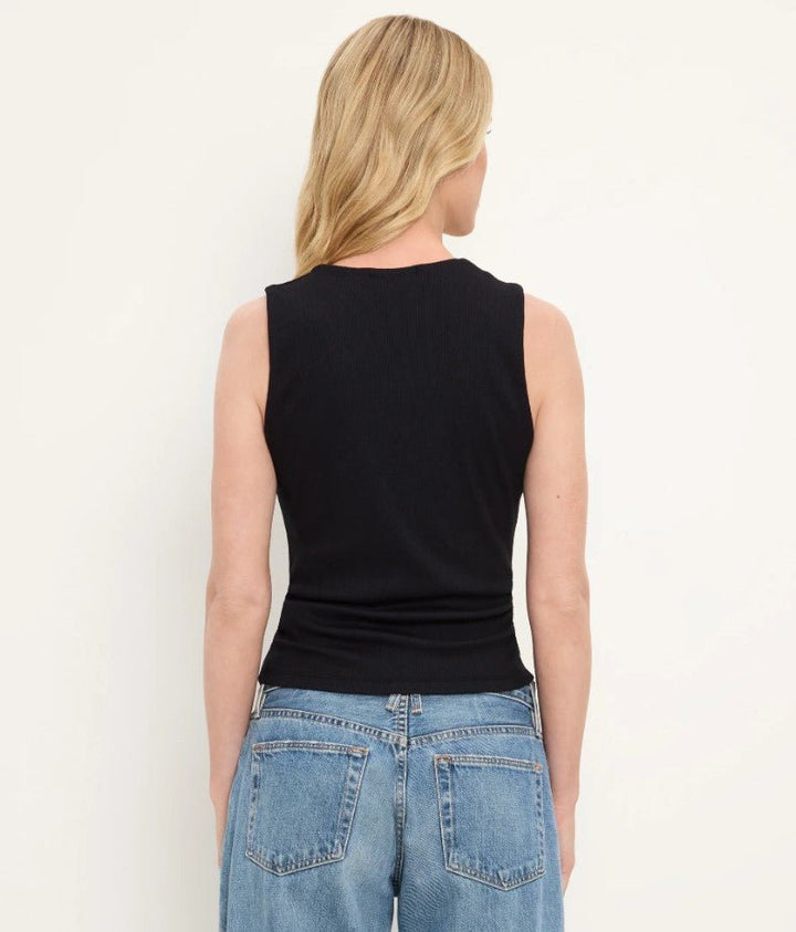 Maribel Square Neck Tank - Black - Jaffi&