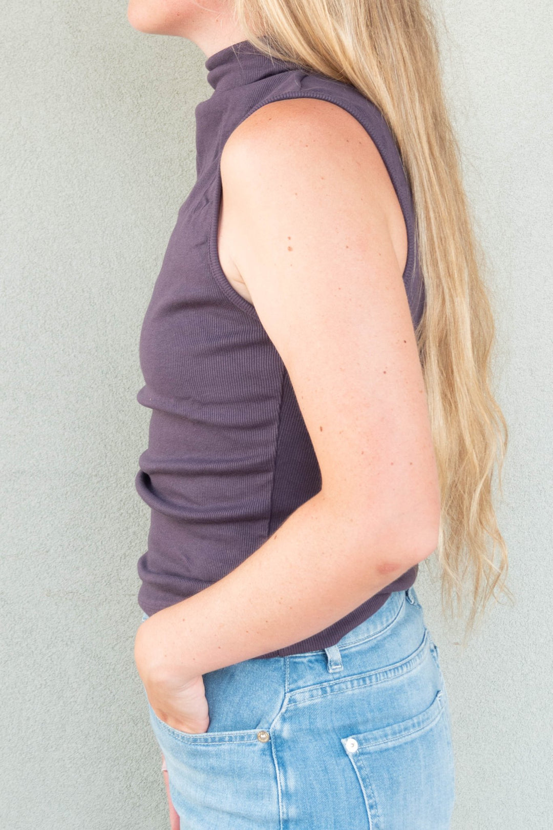 Maribel Square Neck Tank - Boysenberry - Jaffi&