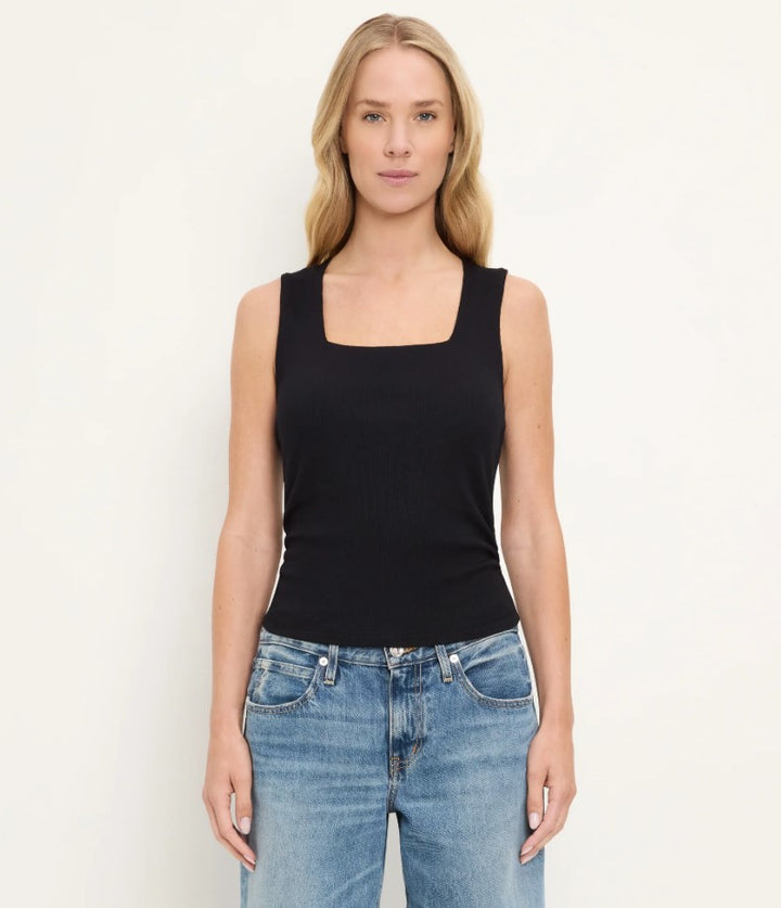 Maribel Square Neck Tank - Black