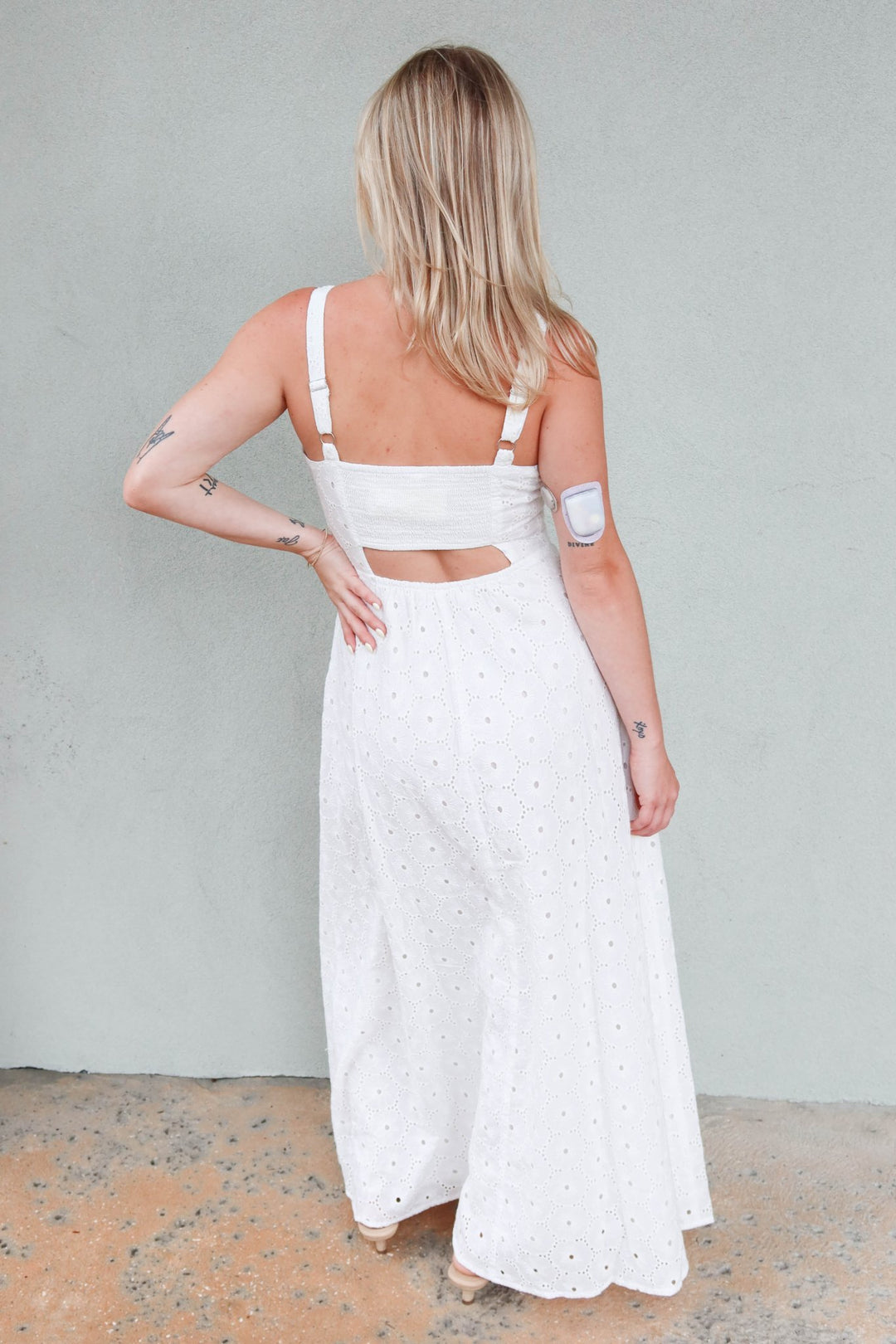 Marielle Maxi Dress - White - Jaffi's