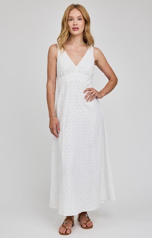 Marielle Maxi Dress - White - Jaffi's