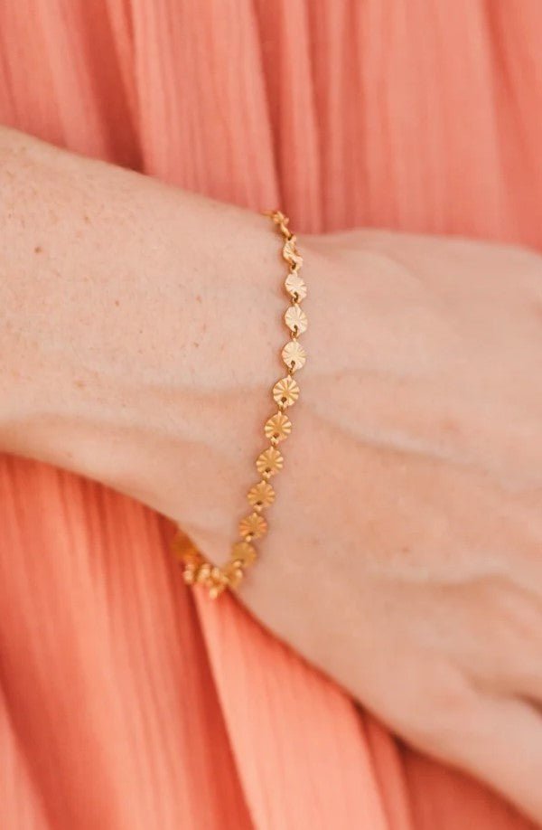 Marina Dainty Sunburst Bracelet - Jaffi's