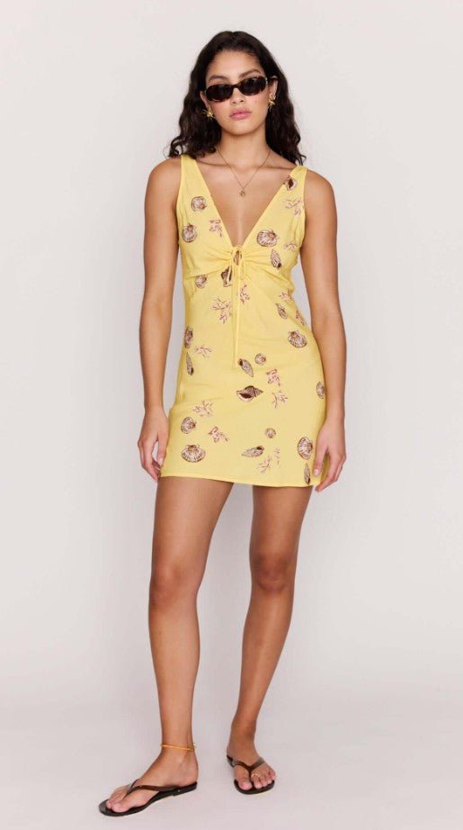 Marisol Keyhole Mini Dress - Butter Seashells - Jaffi's