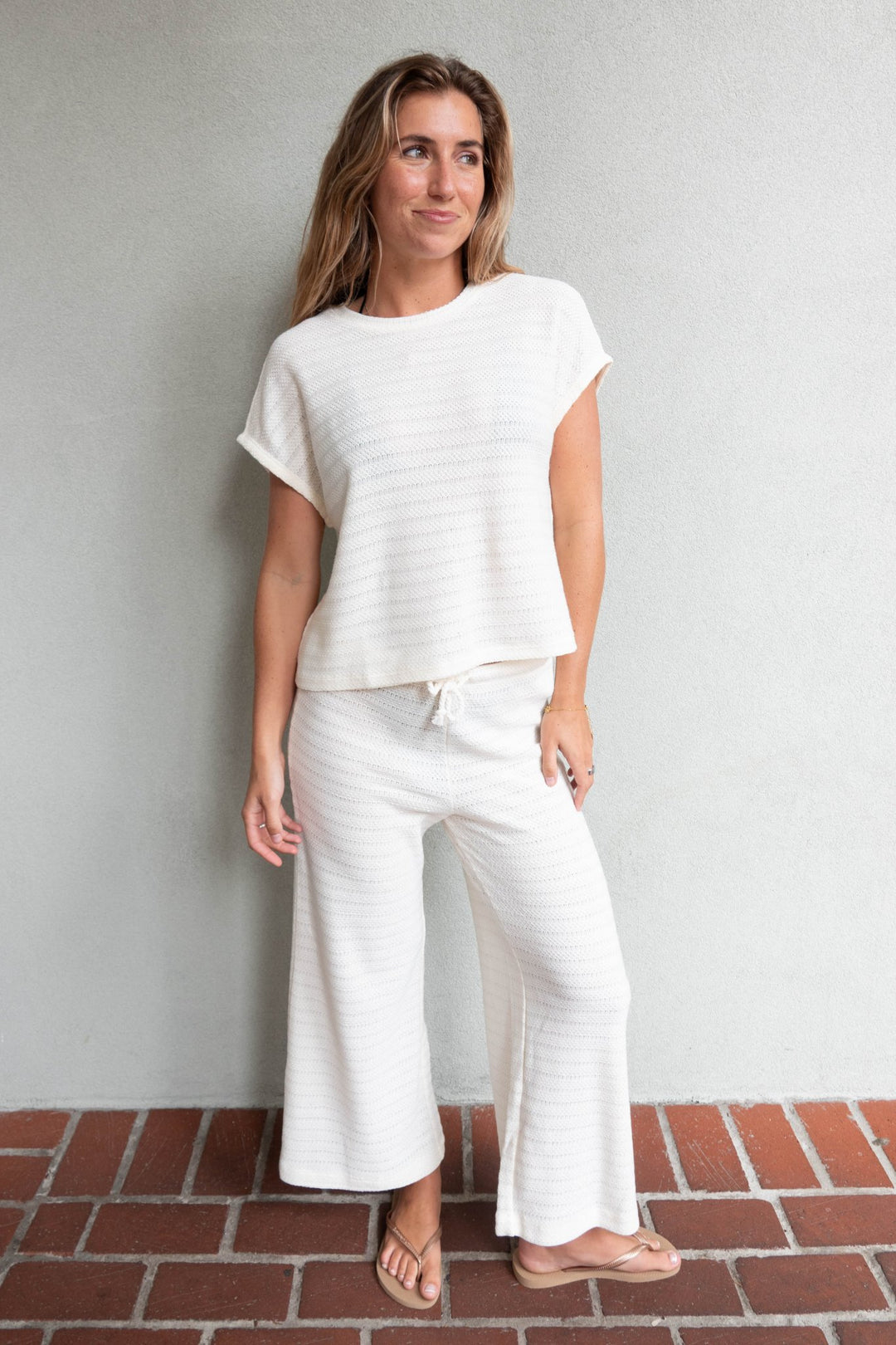 Marisol Short Sleeve Top - Shell - Jaffi's