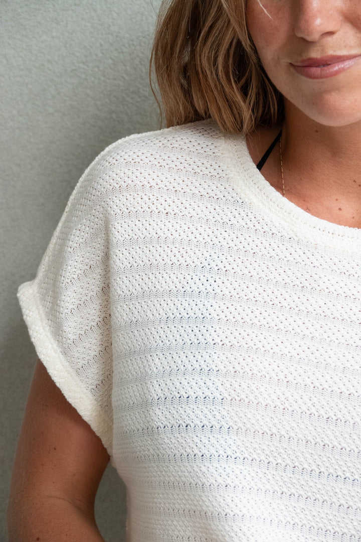 Marisol Short Sleeve Top - Shell - Jaffi's