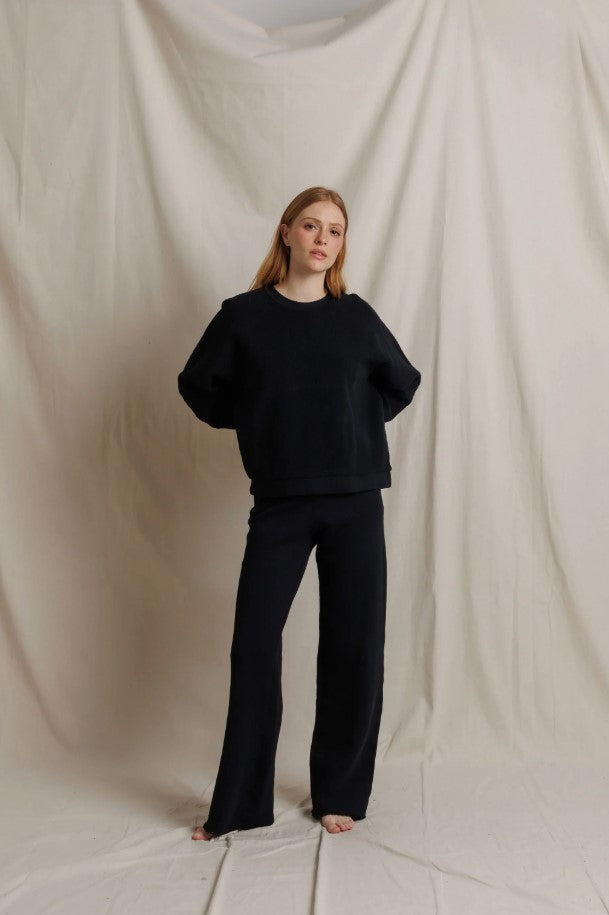 Marley Inside Out Fleece Pant - True Black