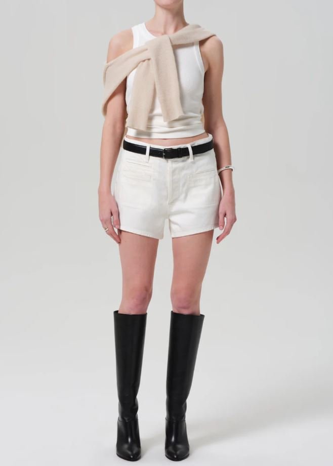 Marlow Welt Pocket Short - Pashmina - Jaffi's