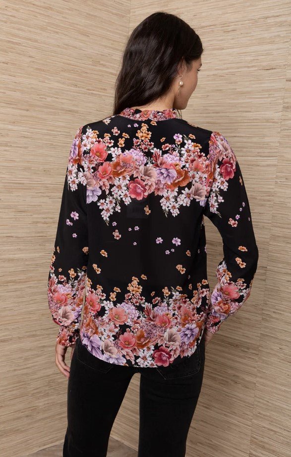 Marlowe Silk Blouse - Black - Jaffi's