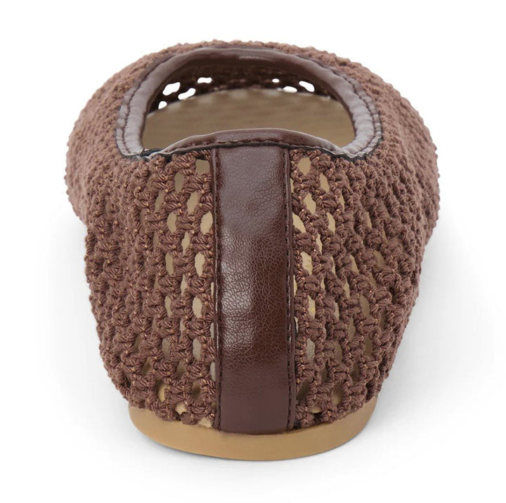 Marta Woven Flat - Chocolate - Jaffi's