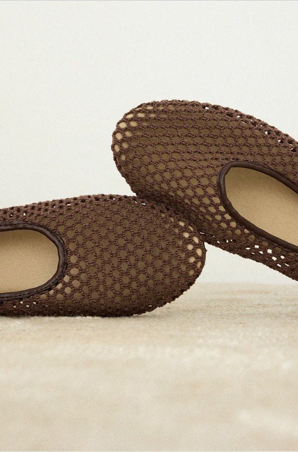 Marta Woven Flat - Chocolate - Jaffi's