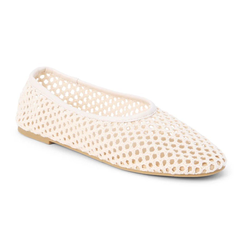 Marta Woven Flat - Ivory - Jaffi's