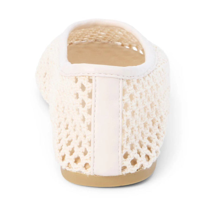 Marta Woven Flat - Ivory - Jaffi's