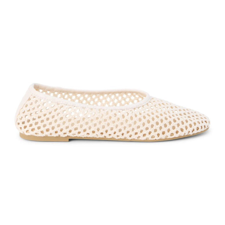 Marta Woven Flat - Ivory - Jaffi's