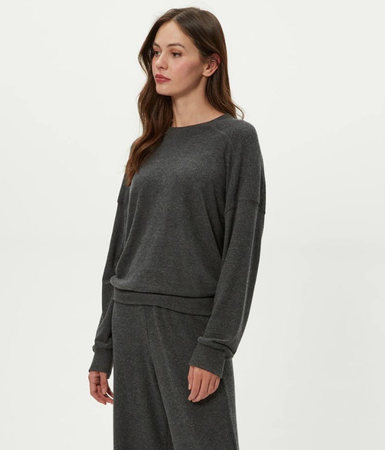 Marty Crew Neck Pullover - Charcoal - Jaffi's