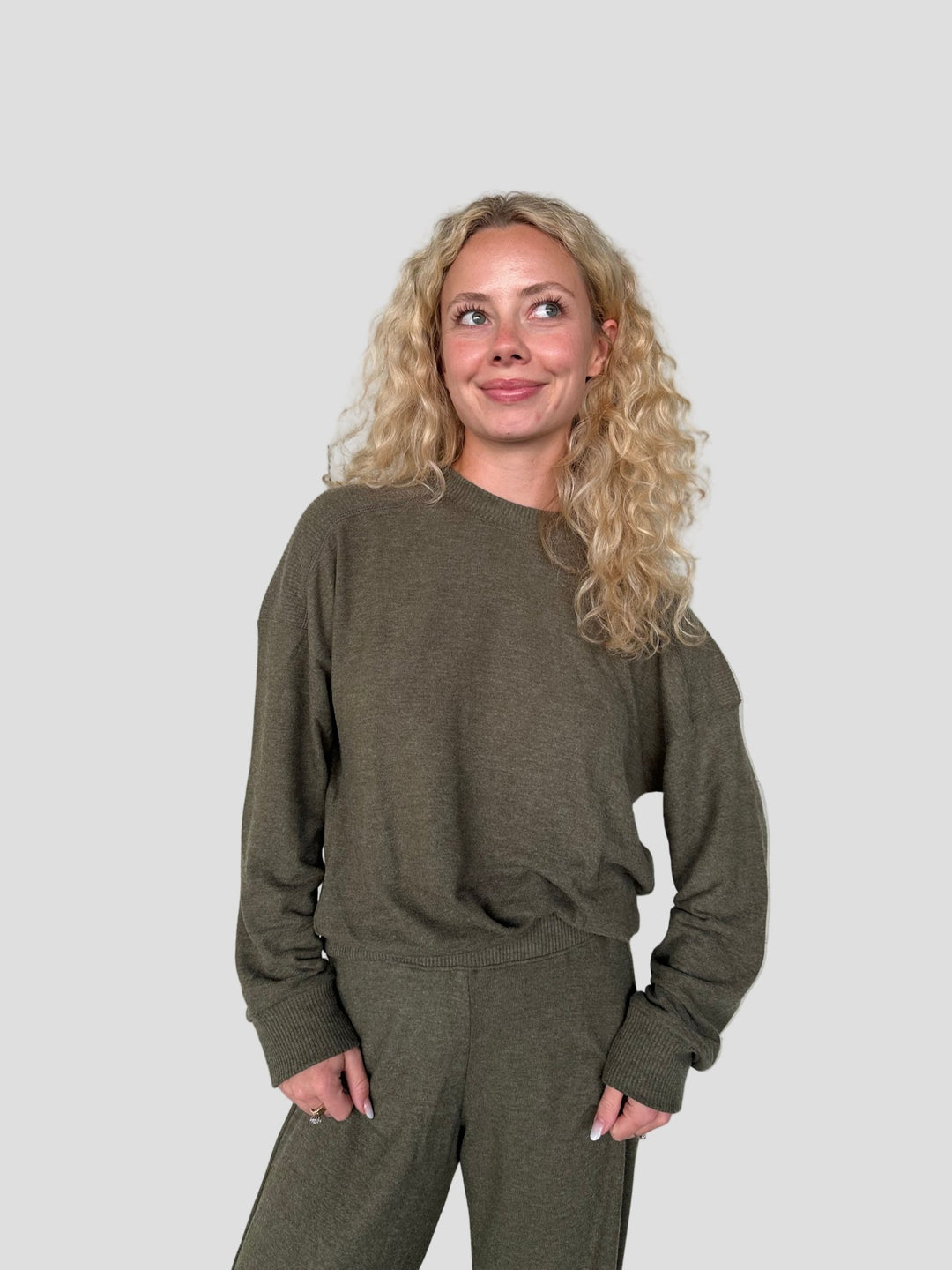 Marty Crew Neck Pullover - Topiary - Jaffi's