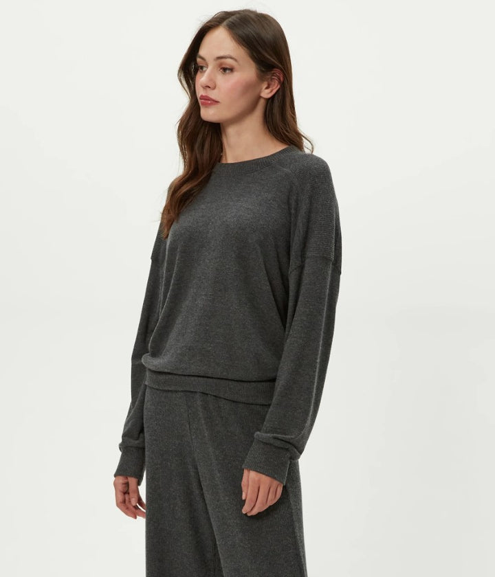 Marty Crew Neck Pullover - Charcoal