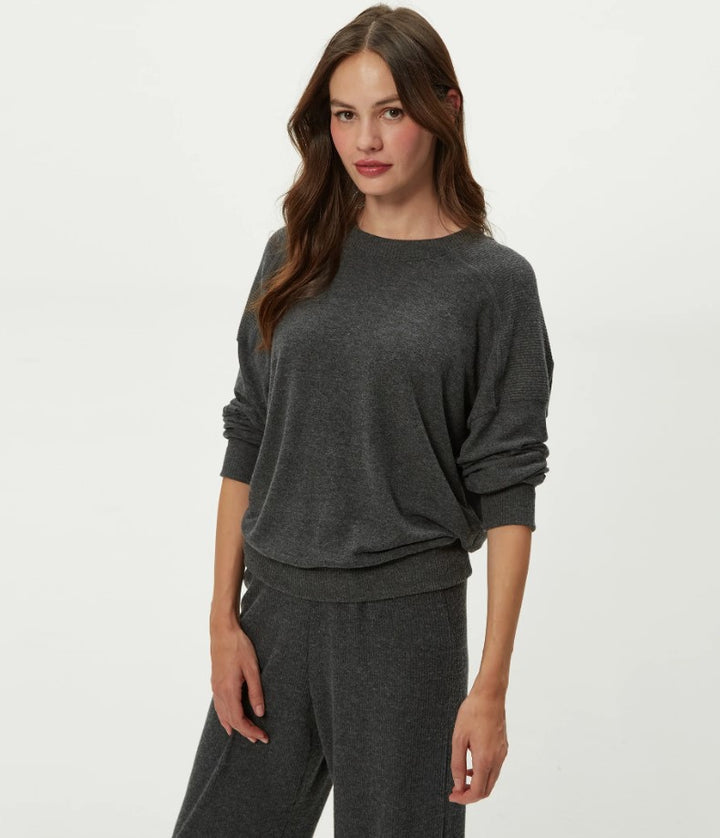 Marty Crew Neck Pullover - Charcoal