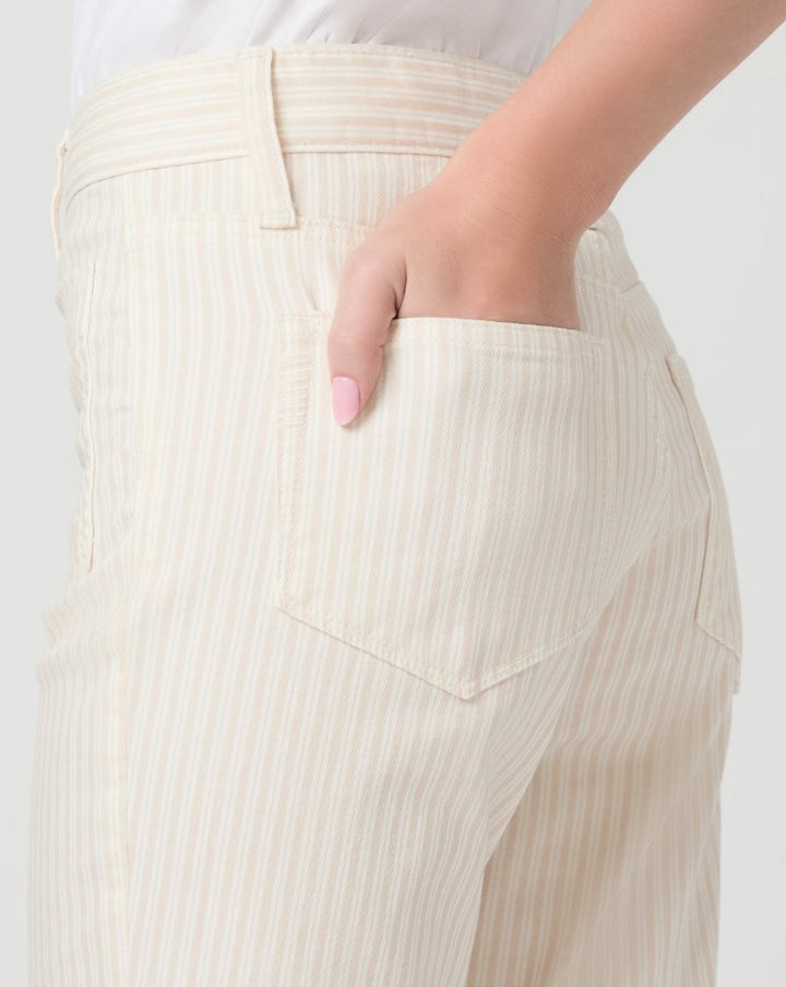 Mason Crop Boot - Tonal Stripe