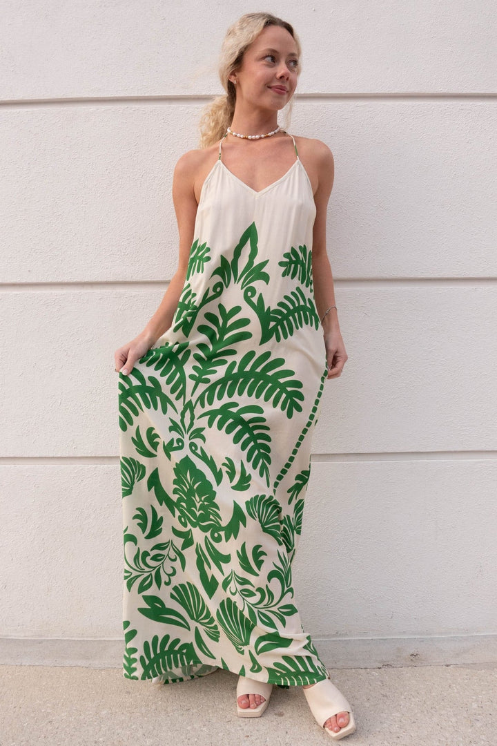 Maui Maxi Dress - Moroccan Jade - Jaffi's