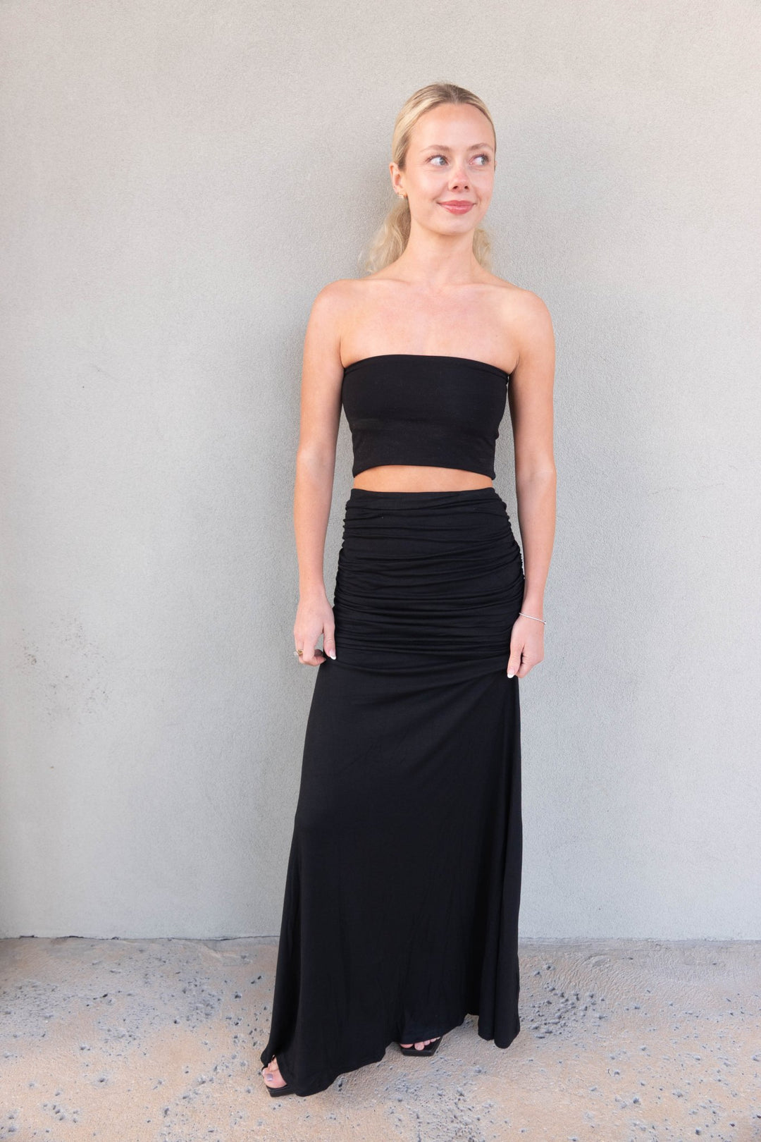 Maxi Dress or Skirt - Black - Jaffi's