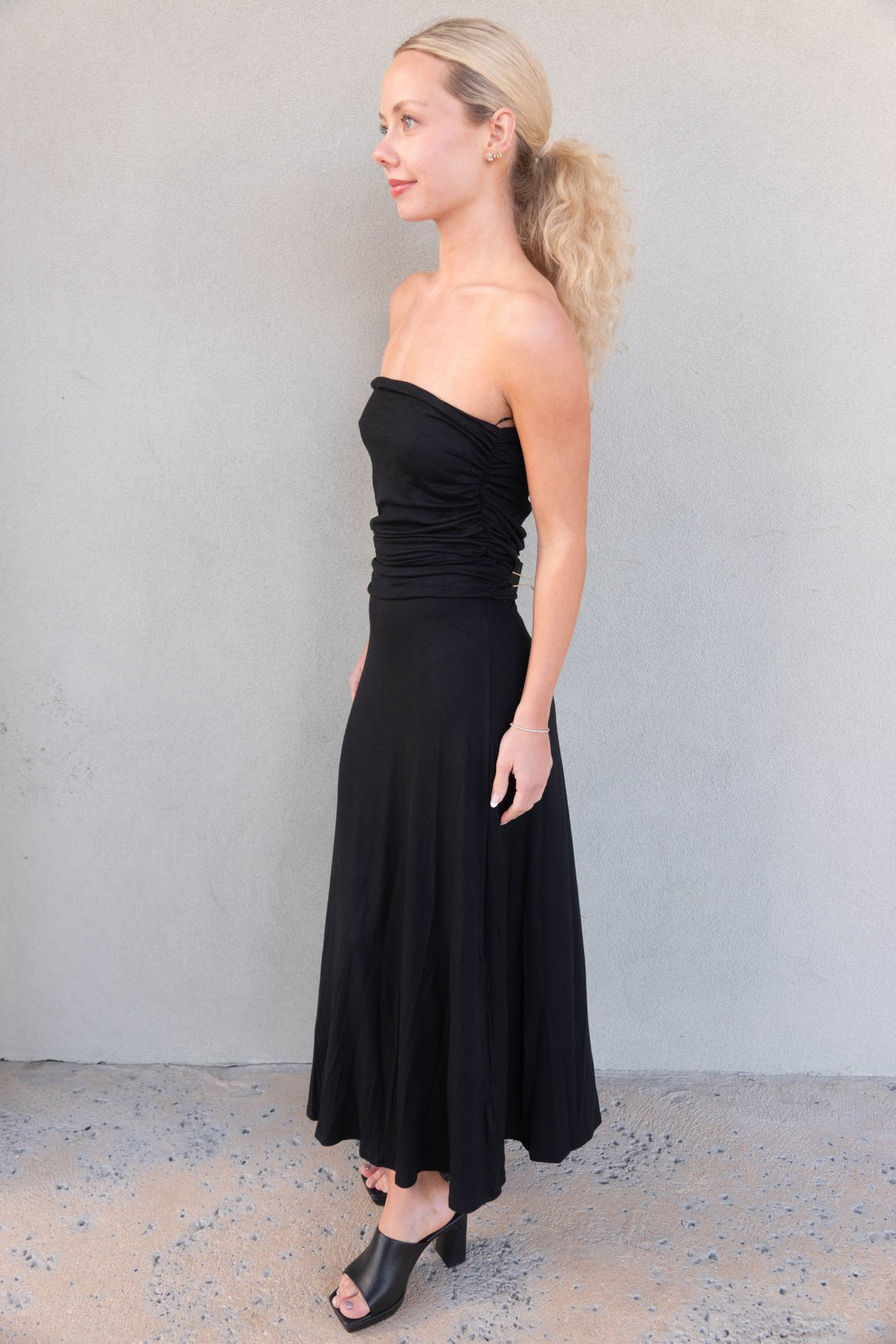 Maxi Dress or Skirt - Black - Jaffi's