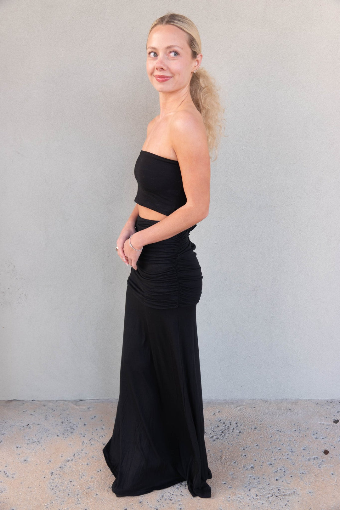 Maxi Dress or Skirt - Black - Jaffi's