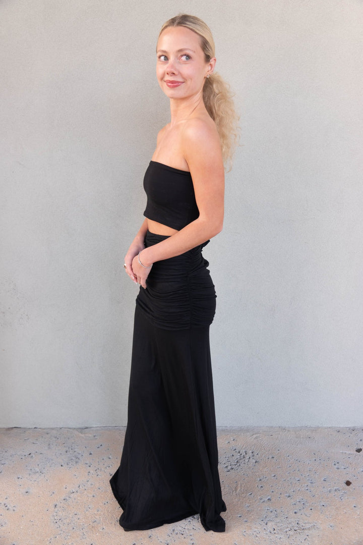 Maxi Dress or Skirt - Black - Jaffi's