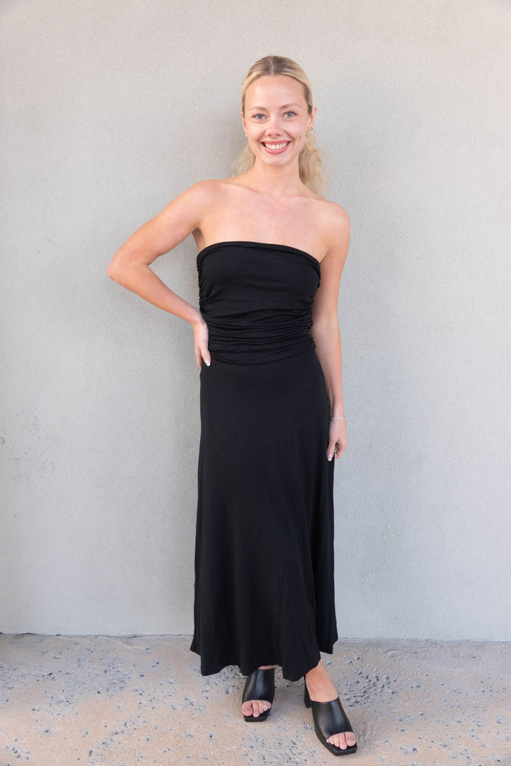 Maxi Dress or Skirt - Black - Jaffi's