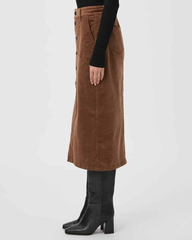 Meadow Midi Skirt - Maple Brown