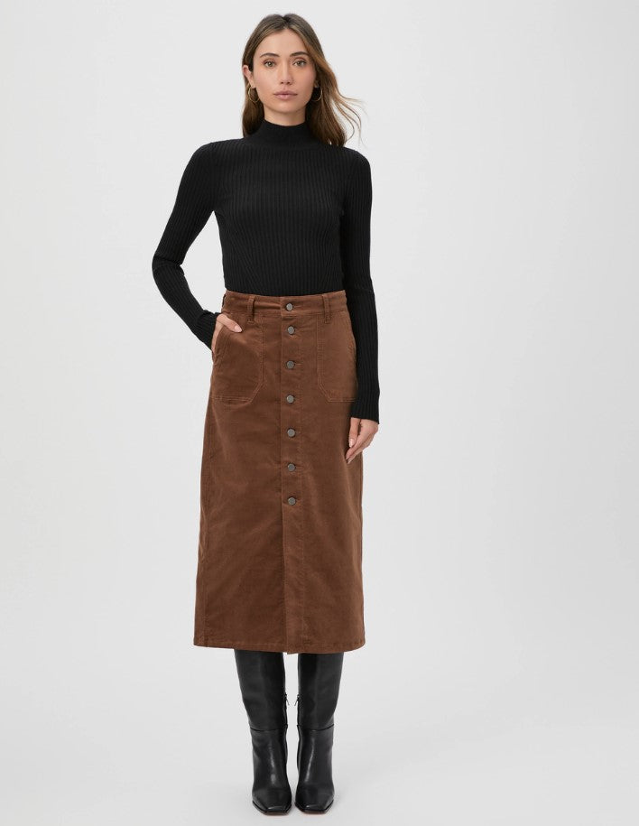 Meadow Midi Skirt - Maple Brown