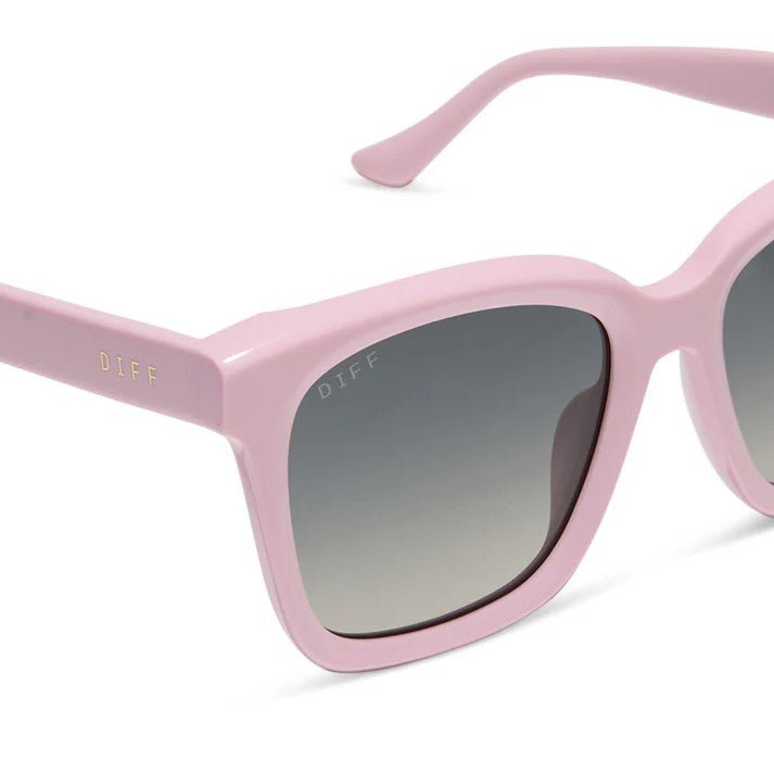 Meredith Sunglasses - Powder Pink + Grey Gradient Polarized - Jaffi's