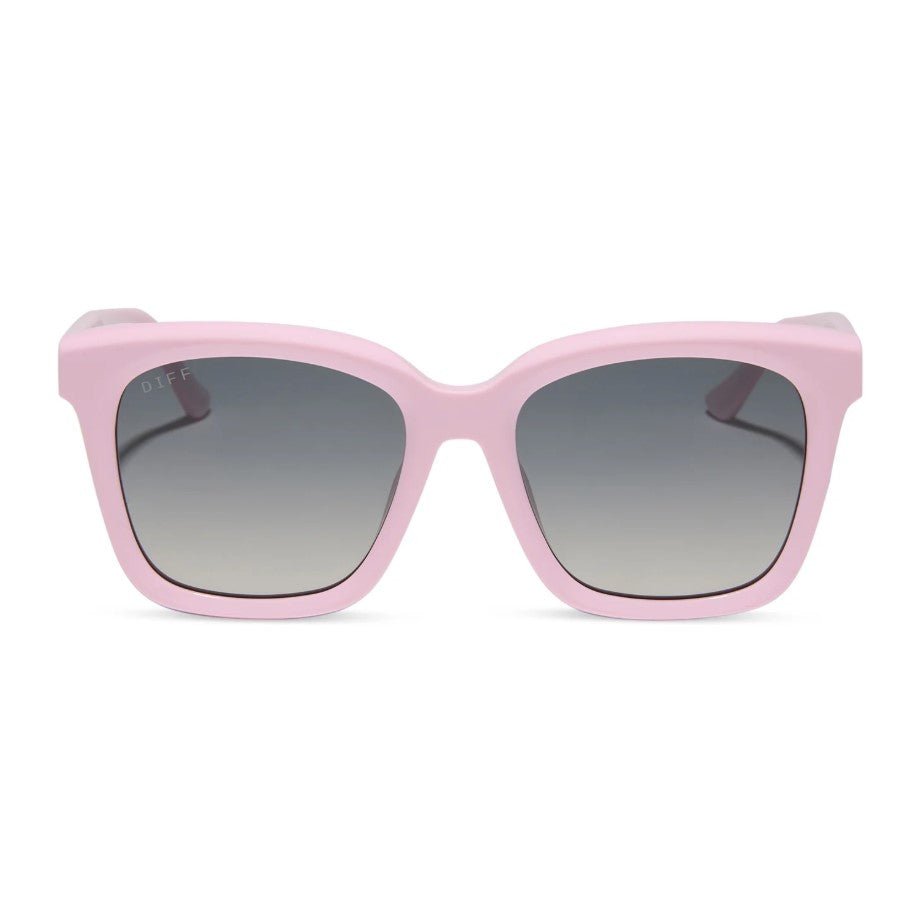 Meredith Sunglasses - Powder Pink + Grey Gradient Polarized - Jaffi's