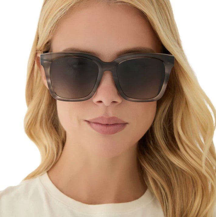 Meredith Sunglasses - Smoke Marble + Grey Gradient Polarized - Jaffi's