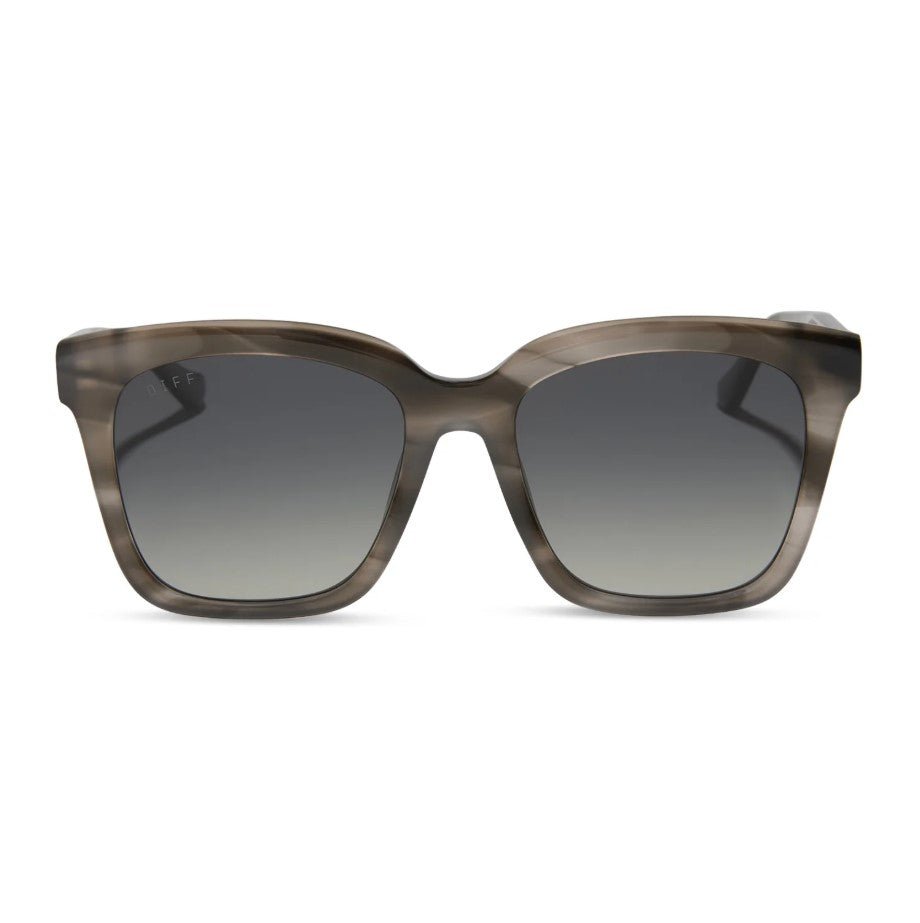 Meredith Sunglasses - Smoke Marble + Grey Gradient Polarized - Jaffi's