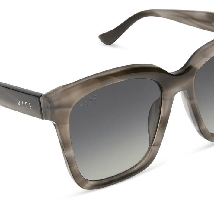 Meredith Sunglasses - Smoke Marble + Grey Gradient Polarized - Jaffi's
