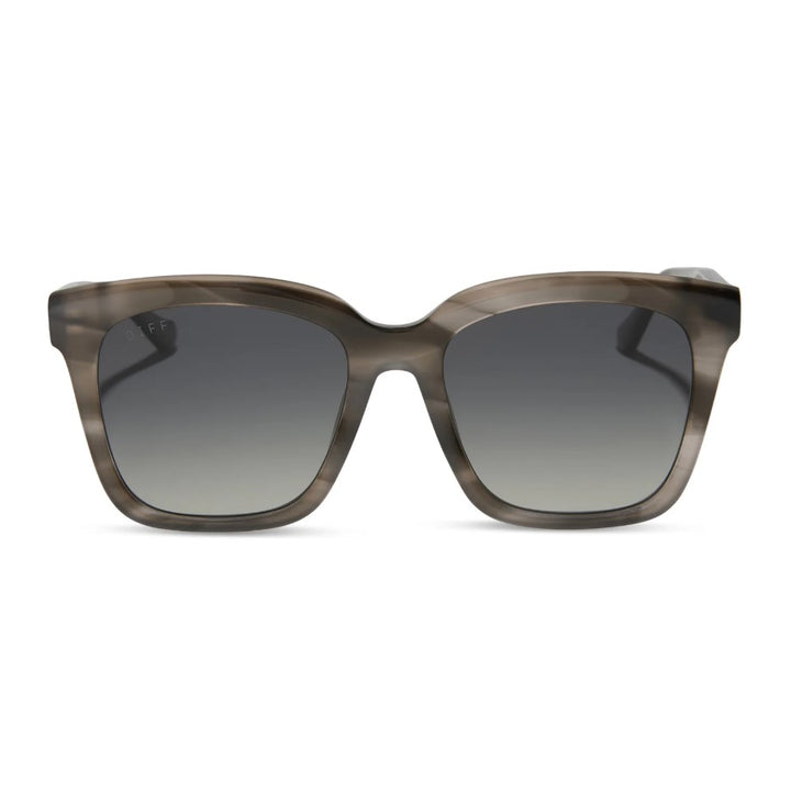 Meredith Sunglasses - Smoke Marble + Grey Gradient Polarized