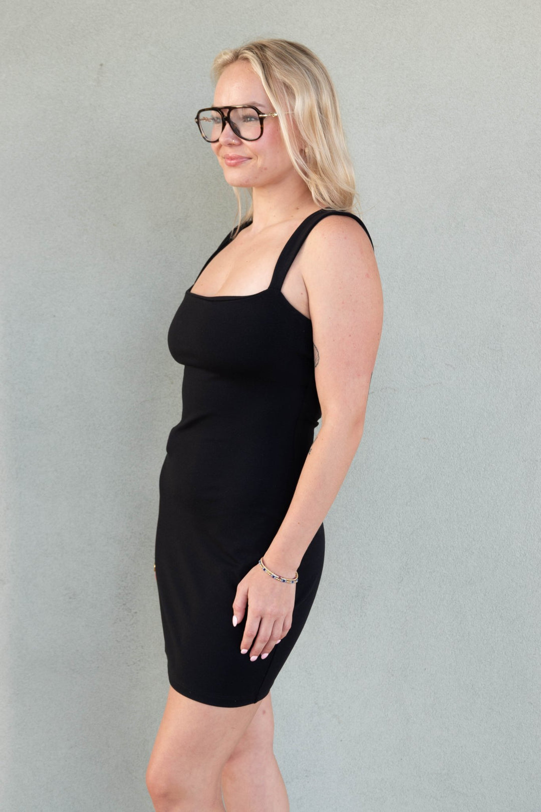 Micro Mini Dress - Black - Jaffi's