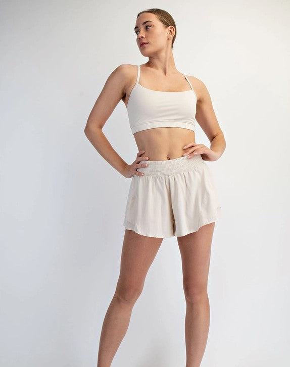 Poly Micro Short - White Pearl