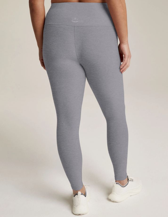 Spacedye High Waisted Midi Legging - Cloud Grey Heather