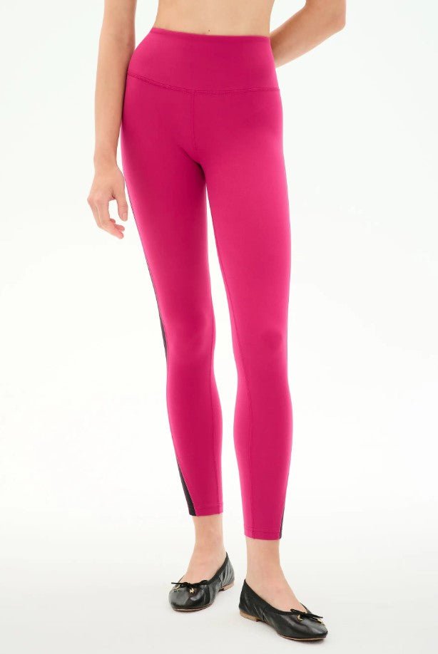 Miles High Waist Rigor 7/8 Legging - Sangria/Black - Jaffi&