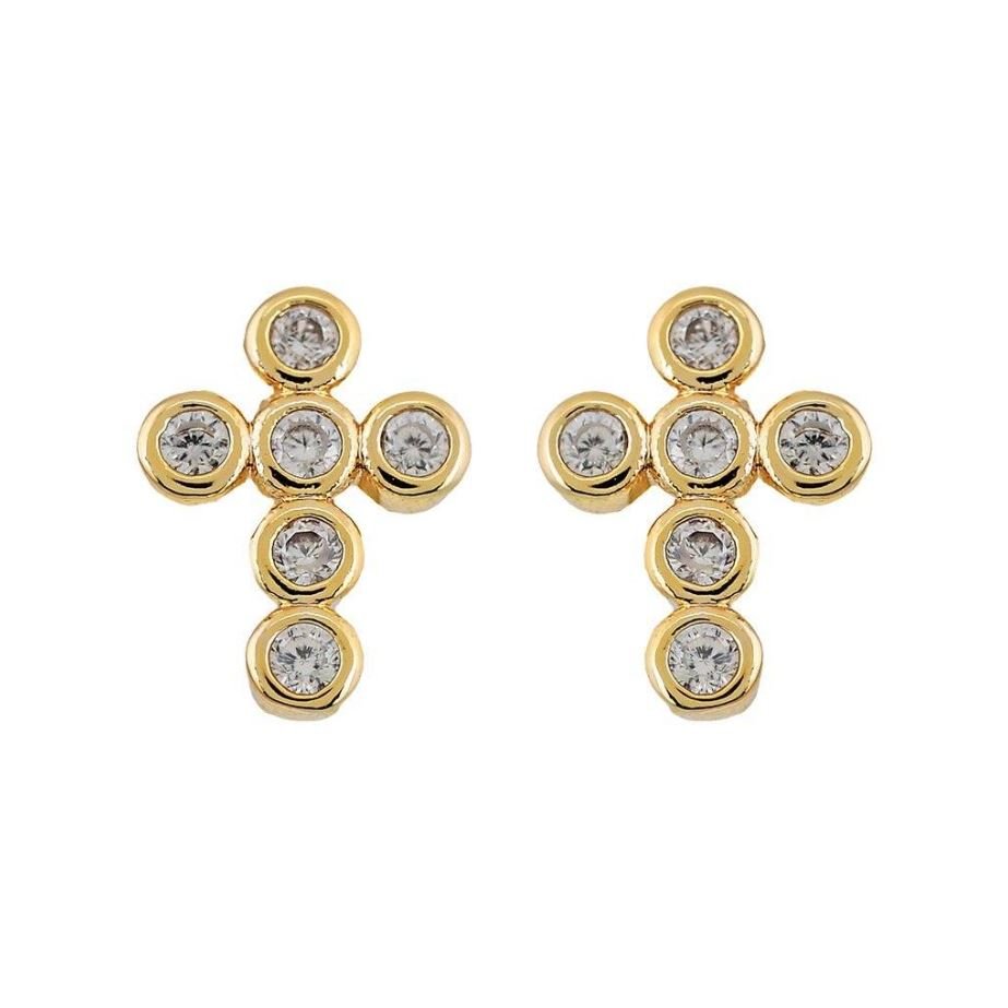 Mimi Mini Cross Stud Earring - Jaffi's