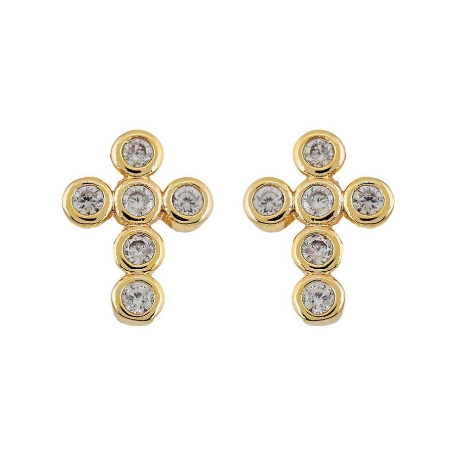 Mimi Mini Cross Stud Earring