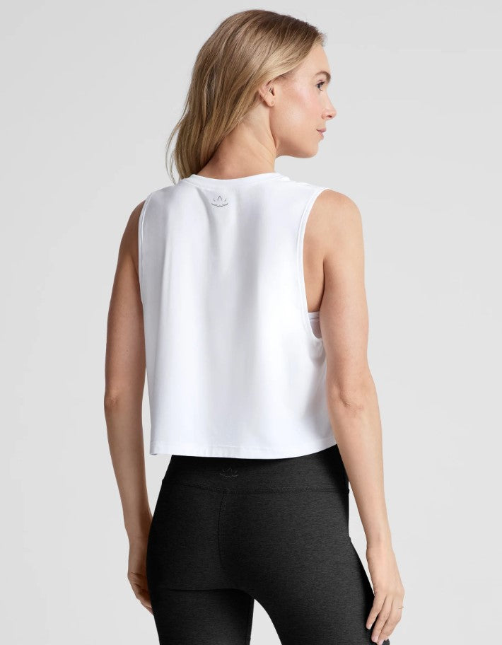 Featherweight Minimal Cropped Tank - Cloud White