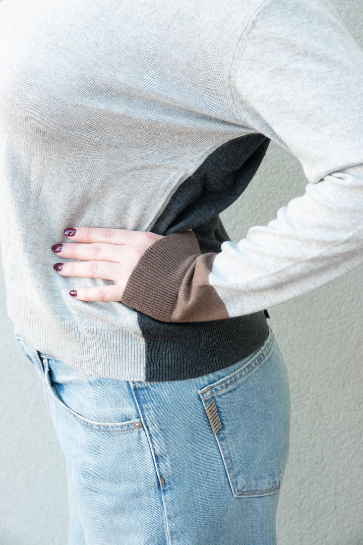 Mindset Knit Sweater - Heather Grey - Jaffi&